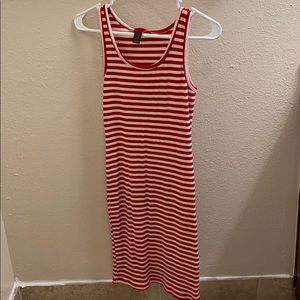 Red & White Dress